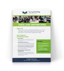 Flyer Advertising A Charter School To Potential Teachers Education Reform Marketing Design Charter School