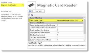 American national standards institute 11 w. Magnetic Card Reader Settings