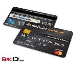 Just google your 'bank name + report fraud' or 'credit card issuer name + report fraud' and you should be able to get to the page from. Novelty Shopaholic Credit Card Fun Prank Gift Custom Personalize Epic Ids