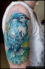 See a recent post on tumblr from @melancholiea about watercolor tattoo. Watercolor Tattoo Tumblr Quarter Sleeve Tattoos Picture Tattoos Tattoos