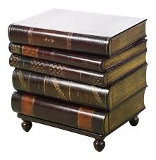 Maitland Smith Stacked Leather Books End Table On Chairish Com Coffee Table End Tables Leather Books