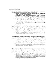 Jika ideologi pancasila di ganti dengan ideologi lain otomatis kepribadian dan tata aturan masyarakat ikut berubah, karena pancasila merupakan pandangan hidup bangsa indonesia. Contoh Soal Mental Ideologi Tni Ad Guru Paud