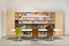 Office Spaces Made Colorful Kinesit Office Chairs In Our New Showroom In Los Angeles California Usa Showroom Design Italian Furniture Brands Design