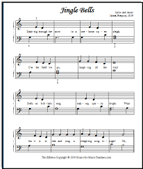 The intermediate version of jingle bells for piano includes a moving line in the left hand. Jingle Bells Free Sheet Music For Beginner Piano Students Free Piano Sheets Download Piano Sheet Music Free Sheet Music Easy Sheet Music