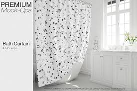 Bath Curtain Mockup Pack 63546 Mock Ups Design Bundles Mockup Free Psd Psd Mockup Template Mockup Psd