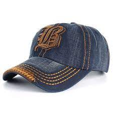 53 Off For Fashionable Sewing Thread And Retro Letters Shape Embellished Visor For Men Cheap Mens Fashion Cotton Hats Dad Hats