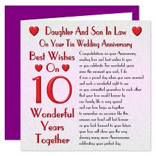 This print makes a unique gift for someone special, to acknowledge a special occasion like a birthday or anniversary, or just to a mother and daughter relationship is both one of the strongest bonds you. Daughter Son In Law 10th Wedding Anniversary Card On Your Tin Anniversary 10 Years Sentimental Verse Buy Online In Sweden At Sweden Desertcart Com Productid 62374888