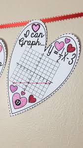 Valentine S Day Algebra Linear Equation Heart Pennants Video Math Classroom Decorations Linear Equations Graphing Linear Equations