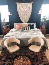 May 19, 2019 · bohemian decor is often associated with people in the arts. Macrame Headboard Giant Macrame Wall Hanging Intricate And Detailed Macrame Bohemian Decor Boho Sty Bohemian Bedroom Decor Home Bedroom Creative Home Decor
