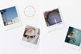  Square Polaroid Mockup Bundle Psd Product Mockups 5 Vintage Business Card Design Branding Mockups Creative Market