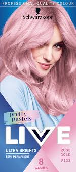 By avoiding washing your hair every day, the need to dye your hair decreases. P123 Rose Gold