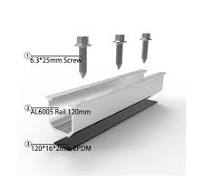 AS Solar Roof Mounting Short U-Shaped Rail U Aluminum Rail