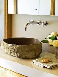 zen bathroom, stone sink, bathroom design