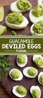 How To Make Guacamole Deviled Eggs Foodal Recipe Guacamole Deviled Eggs Guacamole Easy Appetizer Recipes