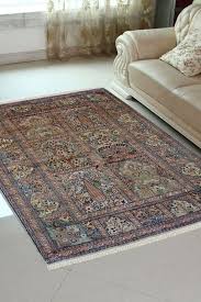Get Jewel Boxes Hamadan Silk On Cotton Handmade Rug At Reasonable Price Wool Area Rugs Silk Rug Rugs