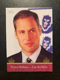 2011 Topps Royal Wedding PRINCE WILLIAM Just The Facts Card #2