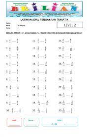.soal matematika untuk kelas 4 sd semester 1 dan 2 beserta jawabannya, materi sebelumnya kami juga telah mebahas mengenai contoh soal matematika dibawah ini terdapat beberapa contoh soal kelas 4 mengenai soal matematika untuk membantu anak dalam belajar: Pengayaan Tema 2 Kelas 4 Sd Memberi Tanda Lebih Atau Kurang Dari Pada Pecahan Bimbel Brilian