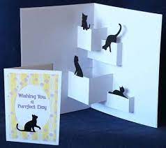 How to make a pop up cat card. Pin On Pop Up Fancy Fold Cards