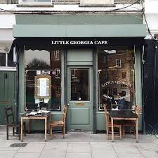 Suchlovelylittlefinds Little Georgia Cafe Photo By Richardleemassey By Londoncoffeeshops Http Ift Tt 1rhju Cafe Design Cafe Exterior Coffee Shop Design