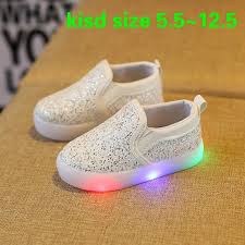 Kids Fashion Kids Shoes Led Kids Light Up Shoes Gold Sequins Toddler Sneakers Luminous Girl Shoes Children Lighting Shoes Flasher Glowing Kids Sneakers Wish