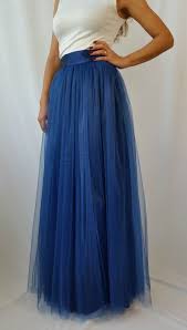Navy Blue Tulle Skirt Long Women Tutu Skirt Maxi Princess Etsy Blue Tulle Skirt Tulle Long Skirt Summer Dresses For Women