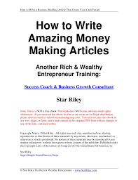 Are you writing for beginner, intermediate or advanced readers? How To Write Money Making Articles That Grow Your Business