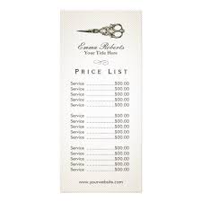 Price List Antique Scissor Vintage Hair Salon Rack Card Zazzle Com Vintage Hair Salons Vintage Hairstyles Hair Salon Logos