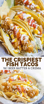 Make a well in the center and pour in 1 1/2 cups of hot water. Fish Tacos Beer Battered Fish Tacos Dinner Then Dessert