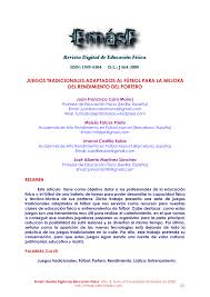 Nama email * pesan * menu halaman statis. Pdf Juegos Tradicionales Adaptados Al Futbol Para La Mejora Del Rendimiento Del Portero