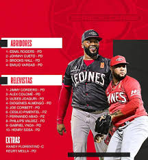 Róster de los Leones del Escogido para la Serie del Catibe.