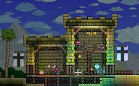 Terraria Desert Fort Model Terraria House Design Terrarium Terraria House Ideas