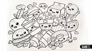Cute Kawaii Food Coloring Pages Cute Coloring Pages Food Coloring Pages Unicorn Coloring Pages