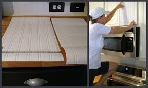 Spray paint would work too, but i had this left over from my hall cabinets: Free Download Bead Board Wallpaper For A Barn Door Inspired Cabinet In My Kitchen 1024x609 For Your Desktop Mobile Tablet Explore 49 Beadboard Wallpaper Kitchen Cabinets Wallpaper Kitchen Cabinet