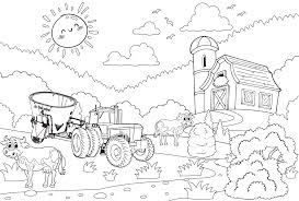 Dibujo Granja Para Colorear