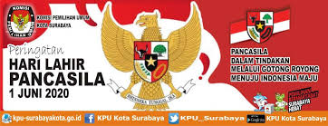 Hari lahir pancasila atau hari kelahiran pancasila diperingati setiap tanggal 1 juni. Selamat Hari Lahir Pancasila Kpu Kota Surabaya