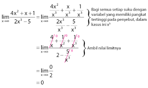 Bentuk rumus dasar limit ini adalah: Rumus Cepat Dalam Mengerjakan Limit Tak Hingga