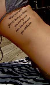 Tattoo Ideas Central Simple Quote Tattoos Side Quote Tattoos Tattoos
