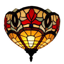 Wall décor decorative pillows picture frames & displays. Victorian Style Stained Glass Wall Fixture Light Lamp Hardwired Wall Sconce Wall Fixtures Home Garden