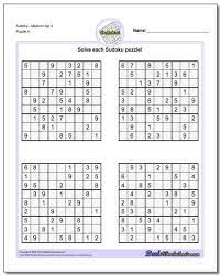 Sudoku puzzle from your favorite newspaper, book or computer program. Printable Sudoku 6 Per Page Medium Printable Sudoku Puzzles Online