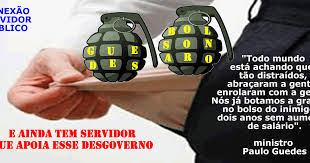 Ministro defendia o impostos como forma de compensar uma redução de tributos que incidem sobre a folha de pagamento das. Conexao Servidor Publico Congelamento De Salario Dos Servidores Civis Do Brasil Atencao Video Paulo Guedes Te Chama De Inimigo E Diz Que Colocou Granada No Seu Bolso