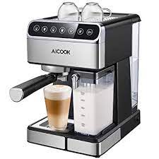 (easy serving espresso) pods (45mm), making it exceptionally practical and versatile to prepare single shots of espresso, cappuccino and latte. Buy Aicook Espresso Machine Barista Espresso Coffee Maker With One Touch Digital Screen 15 Bar Pump And Automatic Milk Frother Cappuccino Maker Latte Maker Online In Uae B07q8sffpt