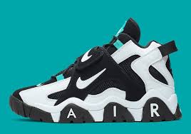 First Look Nike Air Barrage Mid Black White Aqua Nike Tennis Shoes Outfit Nike Air Nike Air Shoes