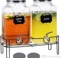 Amazon.com | Moretoes 2 Gallon Glass Drinks Dispenser for ...