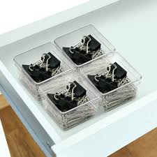 Slide these drawer bins and trays into office, bathroom, or. Storage Organization Glad Plastic Drawer Storage Tray 2 Compartment Bath Non Slip Feet Clear Office Kitchen Heavy Duty Organizer Bin For Home Bedroom Kitchen Dining