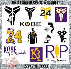 The first version of the emblem was created in 1948, when the team was based in minneapolis and was called minneapolis lakers. Kobe Bryant 24 La Lakers New Custom Designs Svg Files Cricut Silhouette Studio Digital Cut Files Infusible Ink