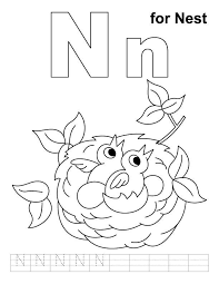 Letter n coloring pages 415876. Letter N Coloring Pages Coloring Home