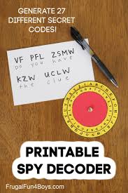 Also, the number of spaces the alphabet shifts can also be changed. Code Activity For Kids Make A Spy Decoder Wheel Frugal Fun For Boys And Girls