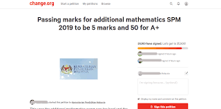 Nampaknya, satu lagi petisyen dilancarkan. Calon Spm2019 Membuat Petisyen Menuntut Supaya Gred Pemarkahan Diturunkan