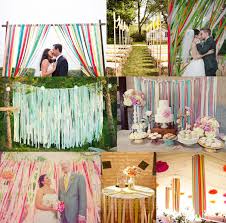 Multi Color Ribbon Wedding Google Search Diy Wedding Backdrop Diy Wedding Decorations Diy Wedding Reception