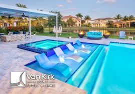 Pool deck jets are a very popular addition to swimming pools that add a lot of style. Deck Jets And Bubblers Van Kirk Pools Deerfield Beach Fl Luxury Pool Builder Palm Beach County Fl Van Kirk Pools